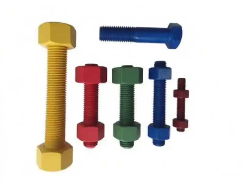 PTFE Coated Stud Bolts With Hex Nuts